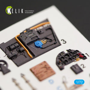 KELIK K72010 BF109-10G INTERIOR 3D DECALS FOR FINE MOLDS KIT 1/72 – zdjęcie 4