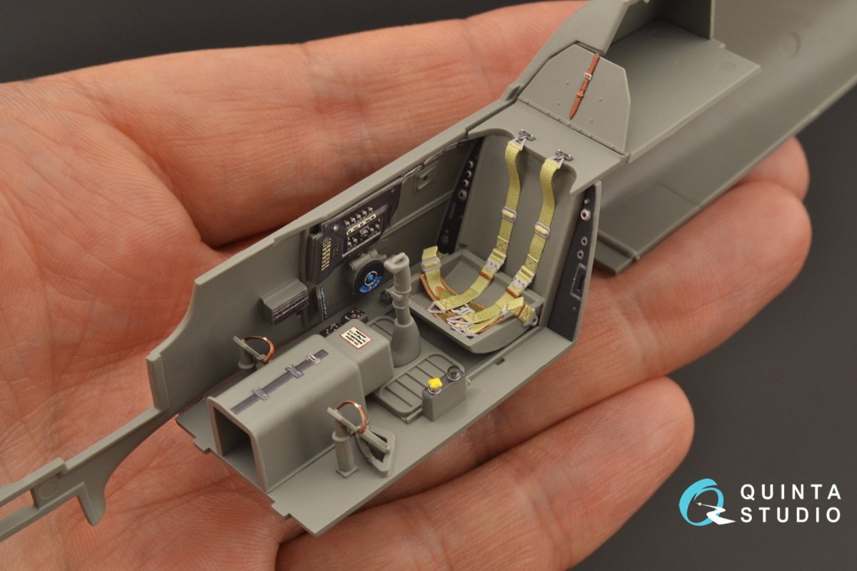 Quinta Studio QD35041 Bf 109G-6 3D-Printed &amp;amp; coloured Interior on decal paper (for Border Model kit) 1/35 – immagine 6