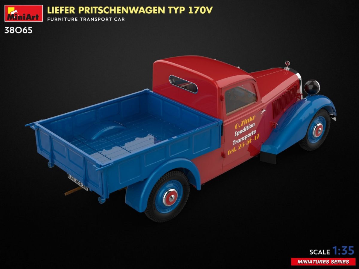 MiniArt 38065 LIEFER PRITSCHENWAGEN TYP 170V. VOITURE DE TRANSPORT DE MEUBLES 1/35 – image 4