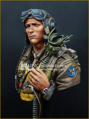 Young Miniatures YM1856 Pilote de chasse USAAF 1944 1/10 – image 3
