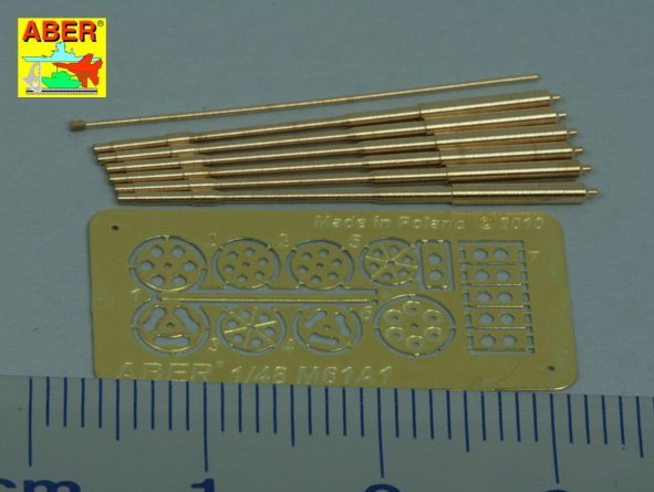 Aber A48 050 Set of barrels for 20 mm gun M61A1used in modern US Force aircrafts 1/48 – immagine 8