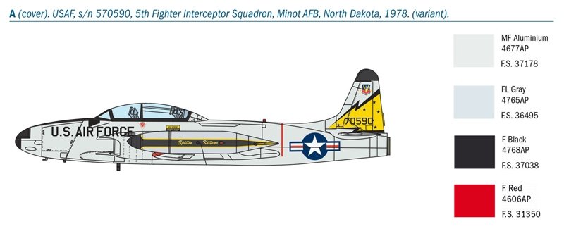 Italeri 1444 T-33A SHOOTING STAR 1/72  – image 12