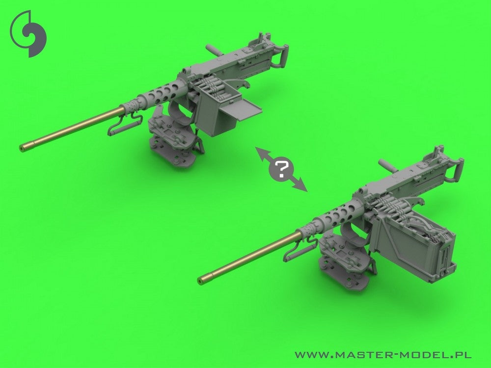 Master GM-35-073 Browning M2HB .50 cal (12,7mm) - do montażu na pierścieniu M49 (karetka D40721 / kołyska D40733 / skrzynka D40731 lub D90078) 1/35 – Bild 12