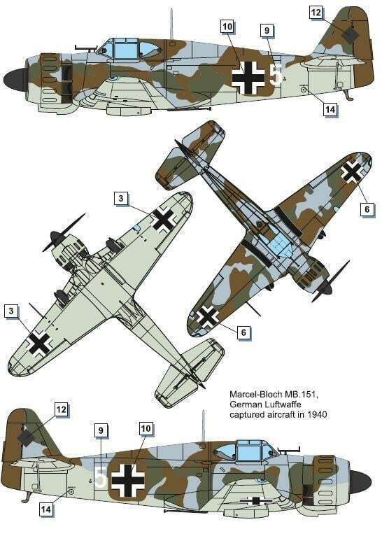 Dora Wings 48039 Marcel-Bloch MB.151 Hellenic AF / Luftwaffe 1/48 – image 3