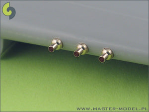 Master AM-48-025 P-40 E-N - fairings with blast tubes for .50cal Browning (6pcs) 1/48 – immagine 4