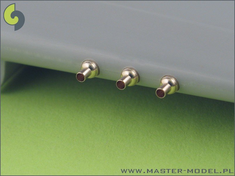 Master AM-48-025 P-40 E-N - fairings with blast tubes for .50cal Browning (6pcs) 1/48 – immagine 4