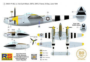 RS Models 94031 Lockheed P-38 J-15 - LO Wrangler (D-Day Edition) 1/72 – imagen 2