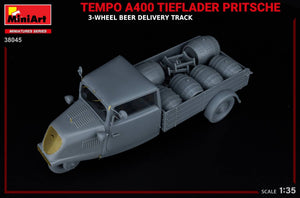 MiniArt 38045 TEMPO A400 TIEFLADER PRITSCHE CAMION DE LIVRAISON DE BIÈRE À 3 ROUES 1/35 – image 16