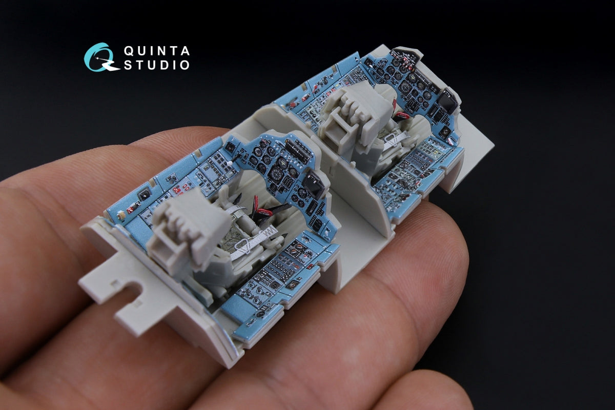 Quinta Studio QD48181 Su-27UB 3D-Printed coloured Interior on decal paper (for KittyHawk kit) 1/48 – imagen 10