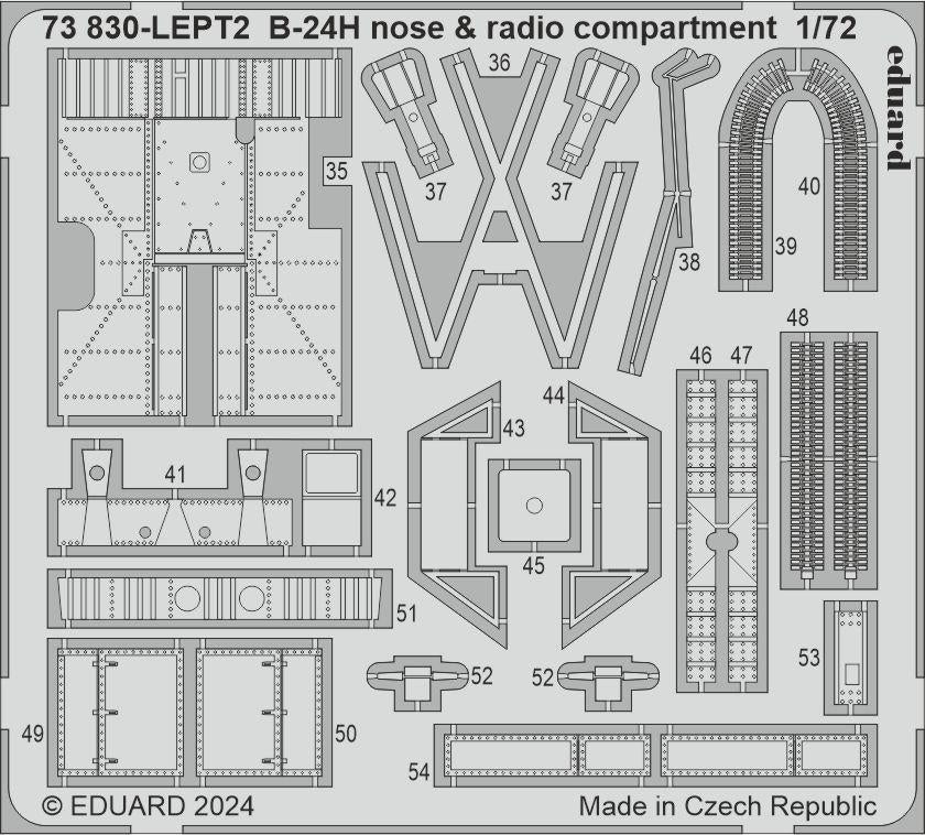 Eduard 73830 B-24H nose radio compartment AIRFIX 1/72 – Bild 2