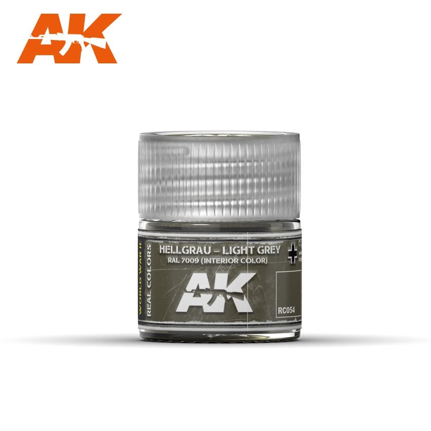 AK Interactive RC054 HELLGRAU – GRIS CLAIR RAL 7009 (COULEUR INTÉRIEURE) 10 ml