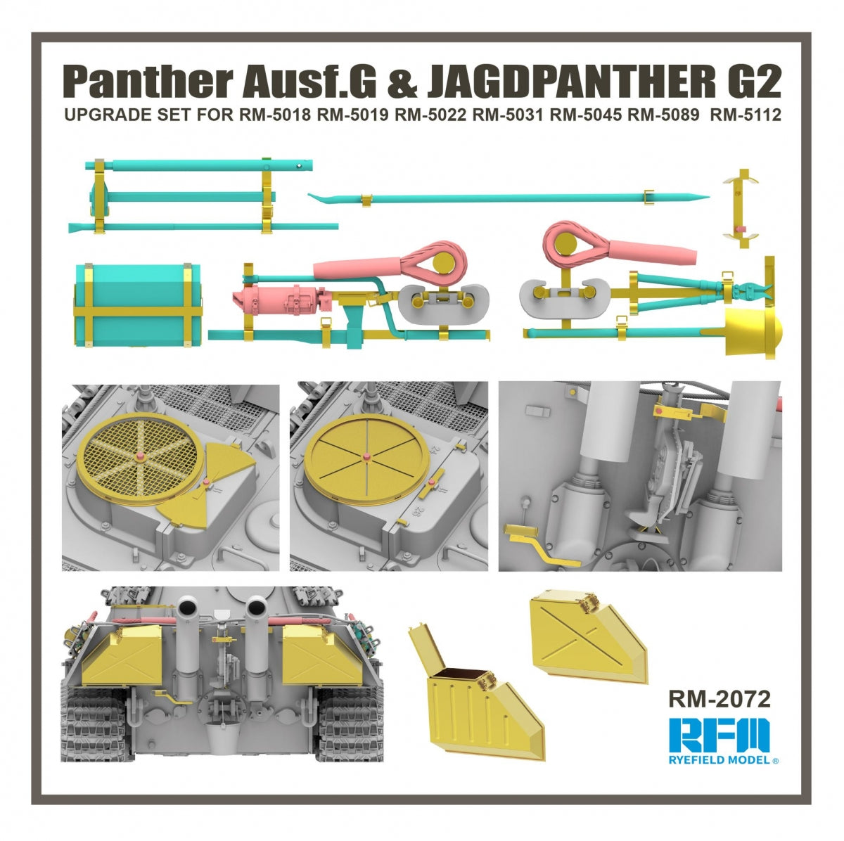 Rye Field Model 2072 Panther Ausf.G UPGRADE SET 1/35