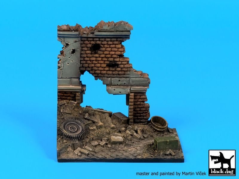 Black Dog D35115 Europe street ruin base 1/35 – immagine 3