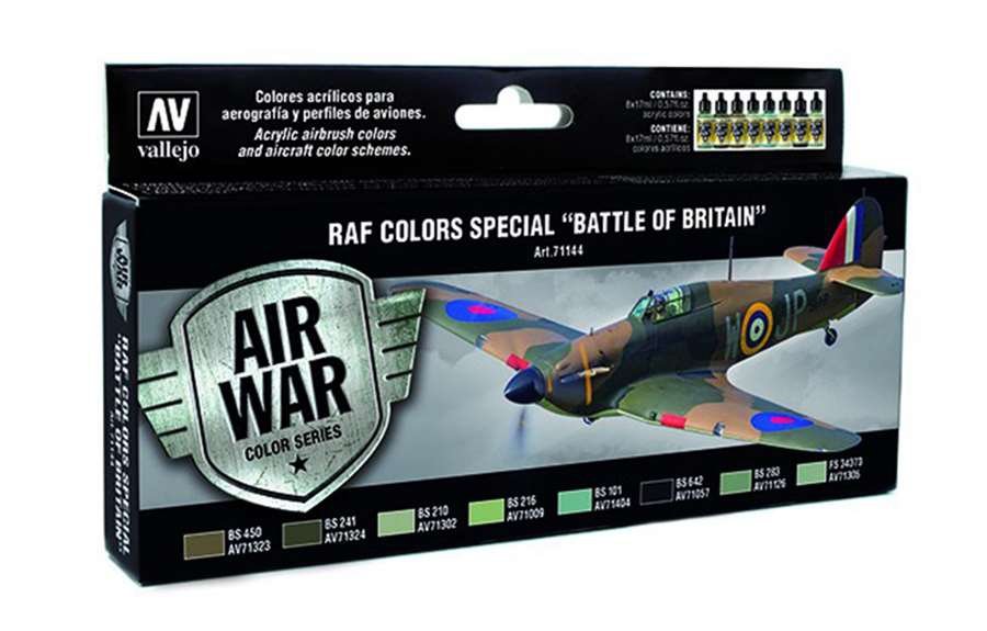Vallejo 71144 Zestaw Model Air 8 farb- RAF Colors "Battle of Britain"