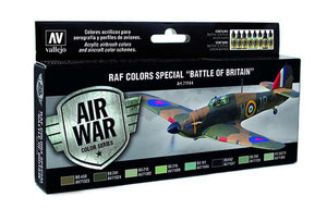 Vallejo 71144 Model Air Coffret de 8 peintures - Couleurs RAF « Bataille d&amp;#39;Angleterre »
