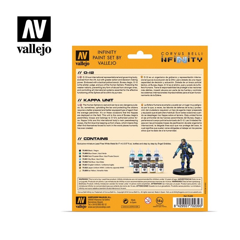 Vallejo 70239 Infinity Exclusive Colour Set 8x17ml – zdjęcie 3