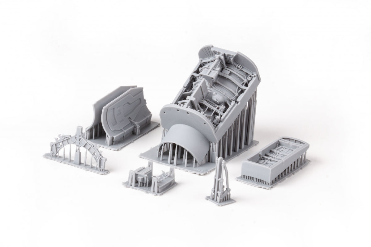 Eduard 648974 F-16C wheel bays early PRINT KINETIC MODEL 1/48 – Bild 3