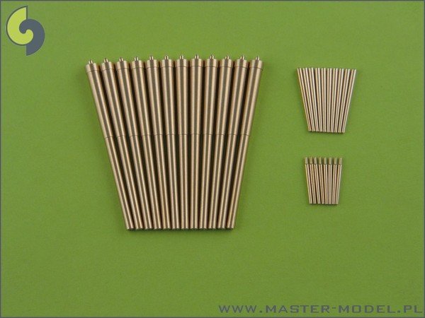 Master SM-350-049 USS Arizona armament - 14in (12pcs), 5in/51 (10pcs), 5in/25 (8pcs) barrels