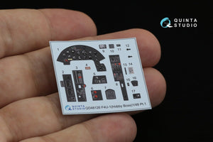 Quinta Studio QD48126 F4U-1 Corsair (Birdcage) 3D-Printed &amp;amp; coloured Interior on decal paper (Hobby Boss) 1/48 – Bild 11