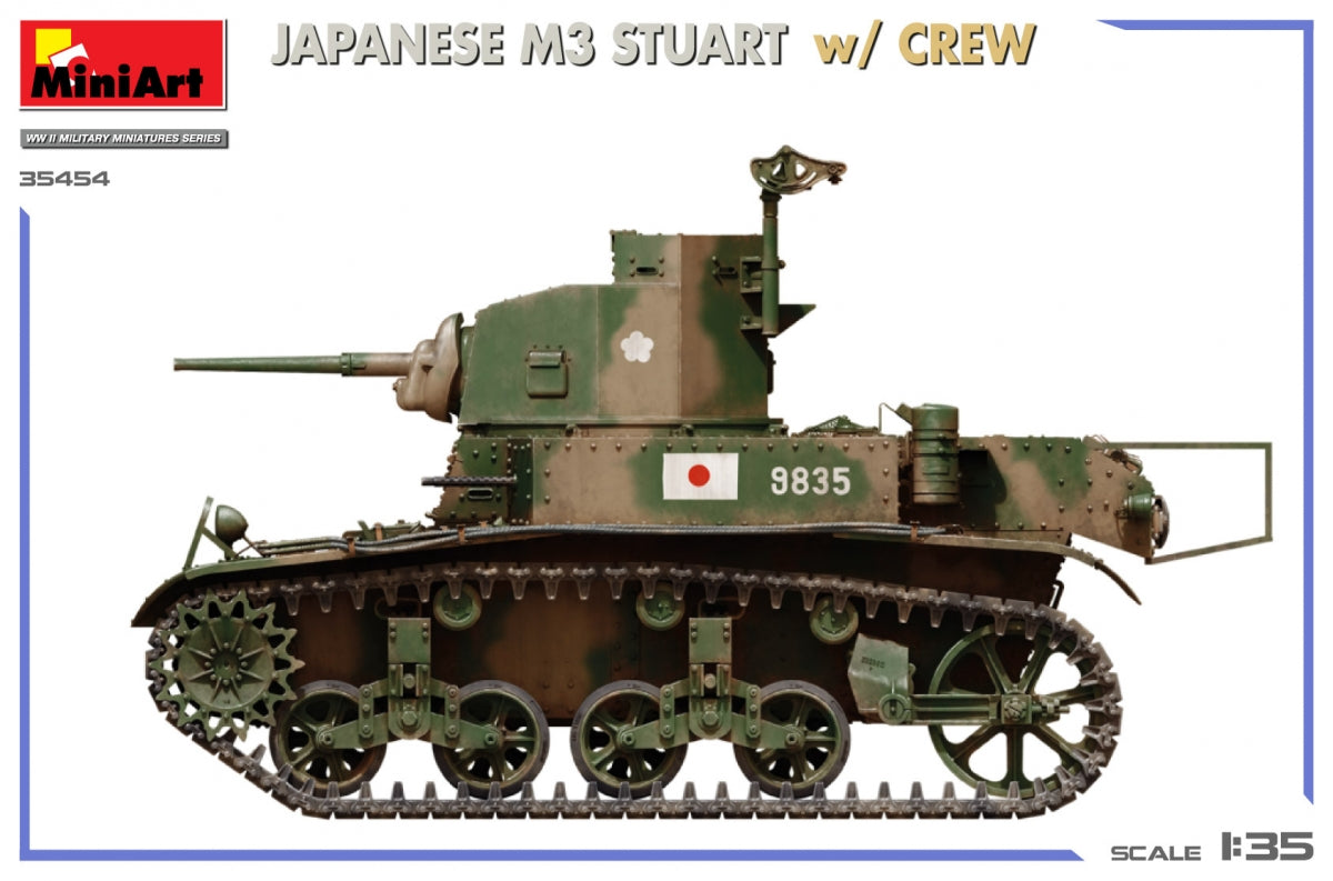 Miniart 35454 JAPANESE M3 STUART w/CREW 1/35 – imagen 7