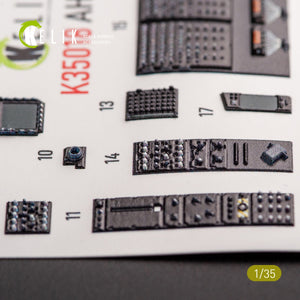 KELIK K35018 AH-64D APACHE INTERIOR 3D DECALS FOR TAKOM KIT 1/35 – zdjęcie 5