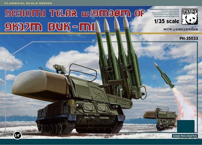 Panda Hobby 35033 9A310M1 Telar avec canon 9M38M ou 9K37M BUK-M1 (avec maillon de chenille en métal) 1/35