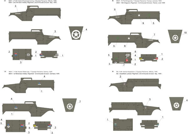 ToRo Model 35D49 - M2/M3/M5A1/M9A1/M14 Half Tracks in Polish service vol.2 1/35 – Bild 2