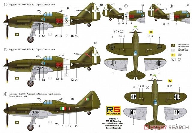 RS Models 92256 Reggiane 2005 1/72 – immagine 5