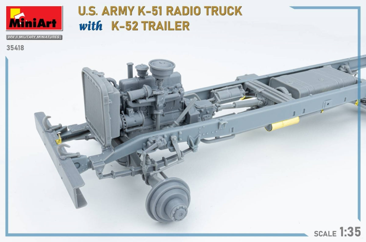MiniArt 35418 US ARMY K-51 RADIO TRUCK WITH K-52 TRAILER. INTERIOR KIT 1/35 – image 19