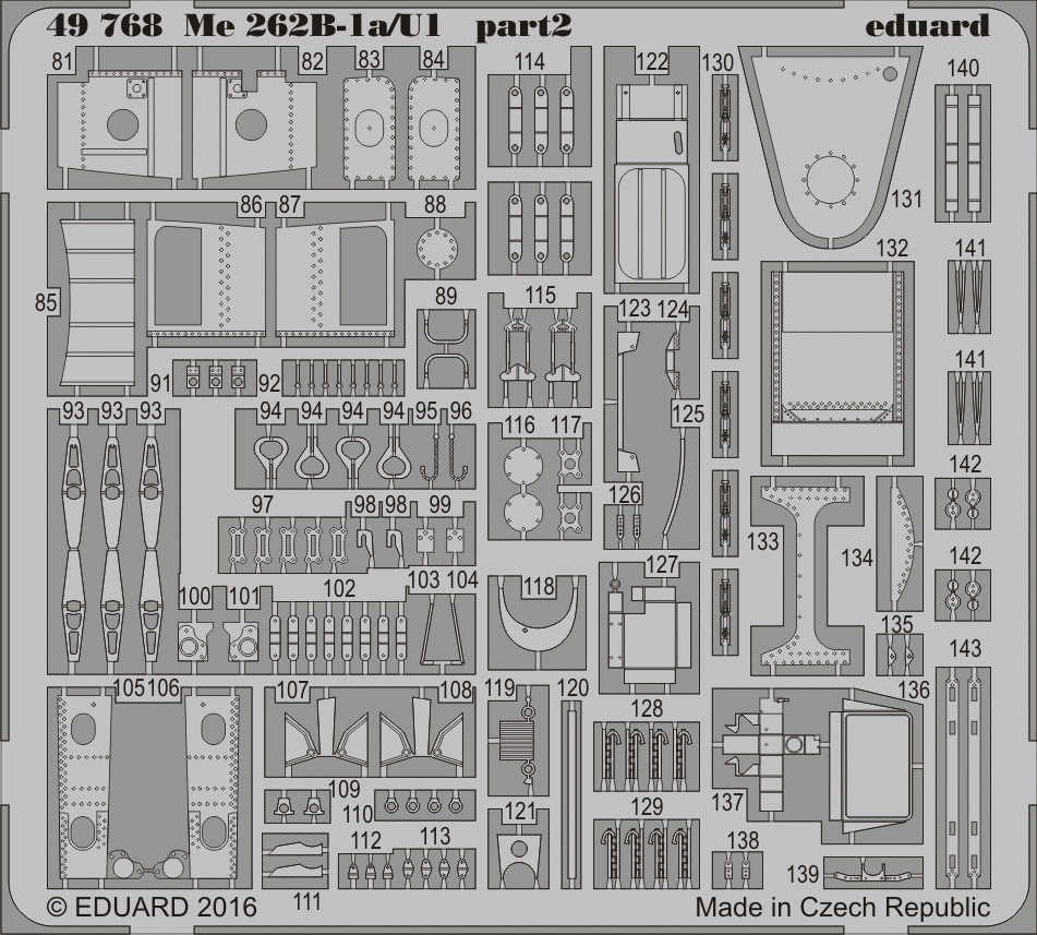 Eduard 49768 Me 262B-1a/ U1 HOBBY BOSS 1/48 – zdjęcie 2