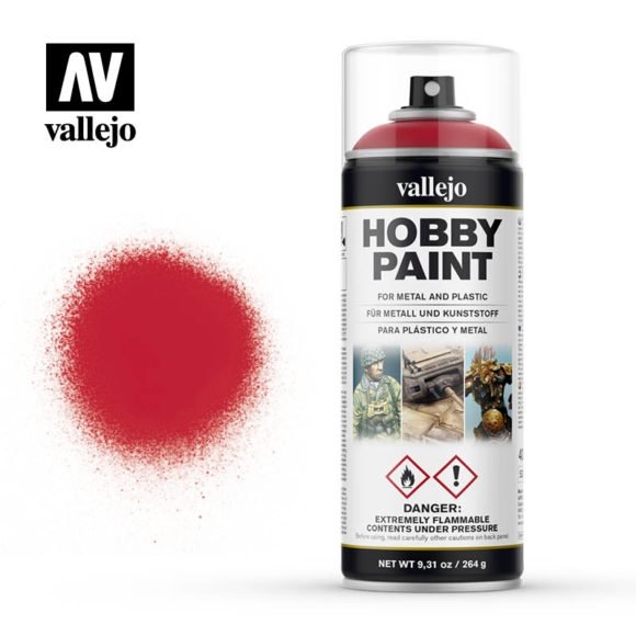 Vallejo 28023 AFV Fantasy Color Rouge Sanglant en spray 400 ml.