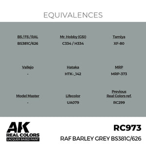 AK Interactive RC973 RAF Barley Grey BS381C/626 17 ml – immagine 3