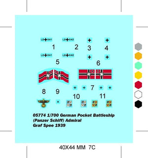 Trumpeter 05774 AD. GRAF SPEE 1/700 – immagine 3