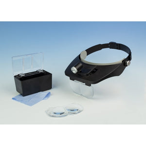 Lightcraft LC1764LED LED Headband Magnifier Kit with Bi-Plate Magnification