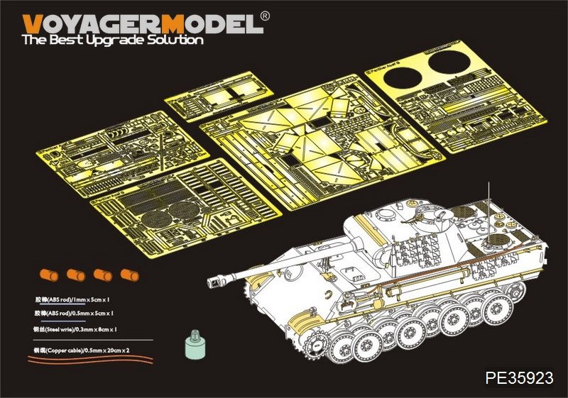 Maquette Voyager PE35923 Panther G allemand de la Seconde Guerre mondiale, version de base pour RMF 5016 au 1/35