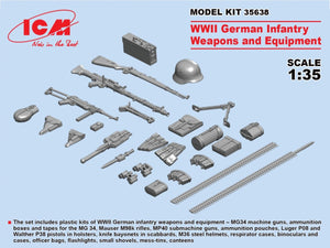 ICM 35638 WWII German Infantry Weapons &amp;amp; Equipment 1/35