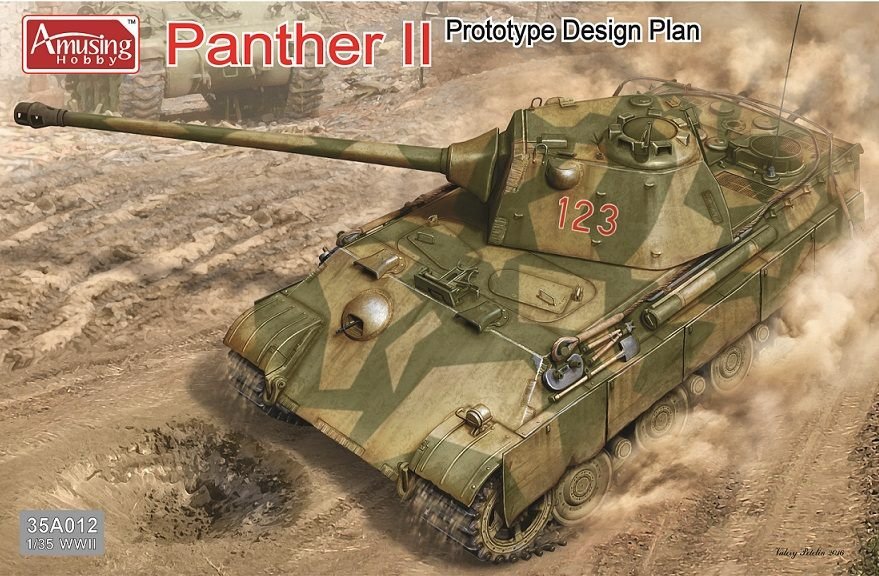 Plan de conception du prototype Panther II 35A012 d'Amusing Hobby (1/35)