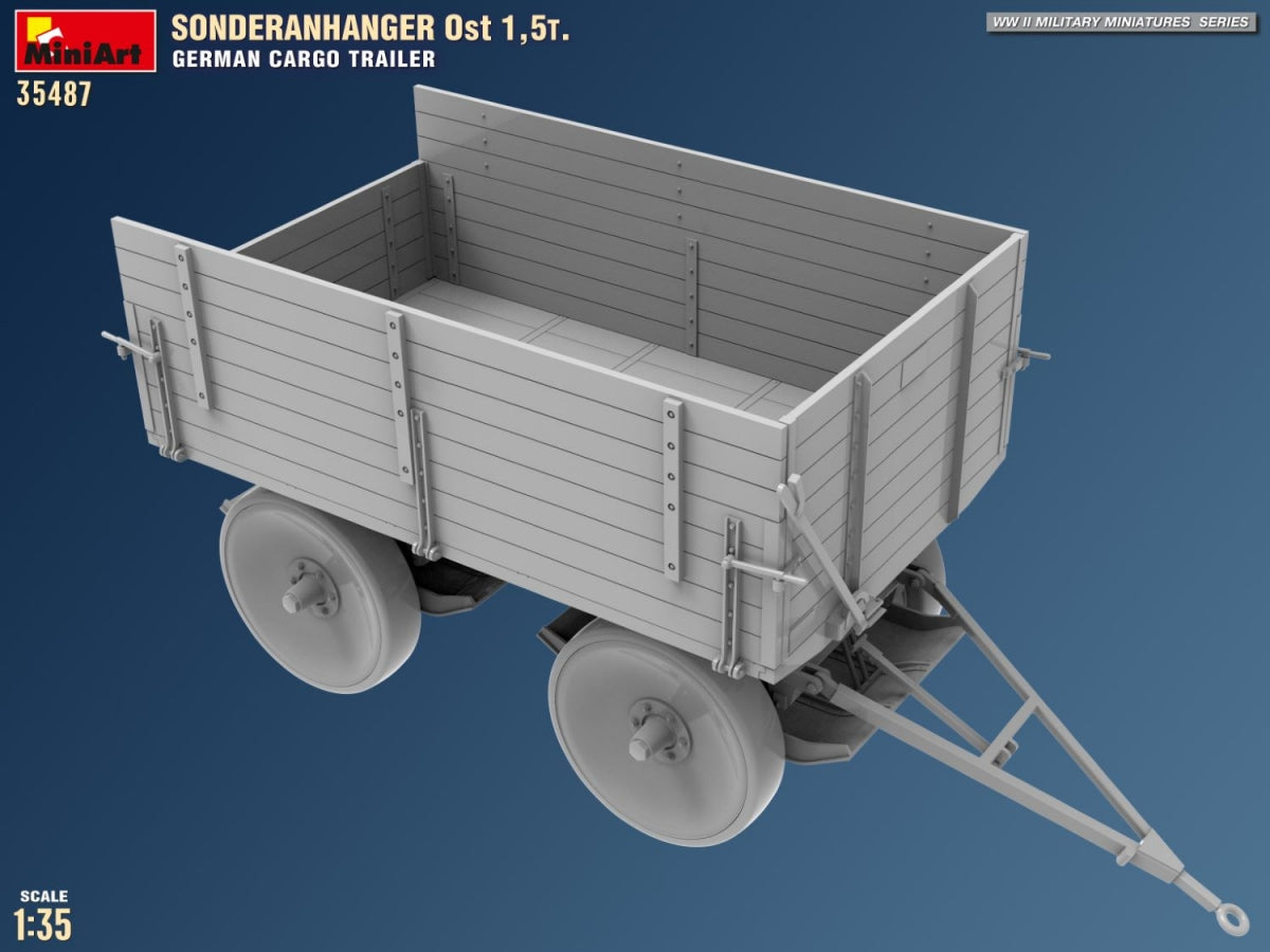 MiniArt 35487 Sonderanhanger 0st 1.5T. German Cargo Trailer 1/35 – image 11