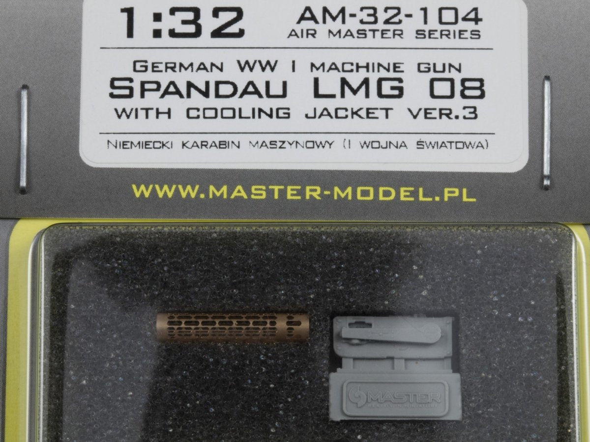 Master AM-32-104 German WWI Machine Gun Spandau LMG 08 with Cooling Jacket ver.3 1/32 – Bild 6