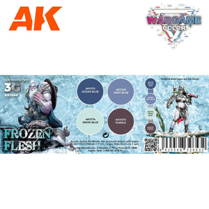 AK Interactive AK1066 WARGAME COLOR SET. FROZEN FLESH. 4x17 ml – Bild 2