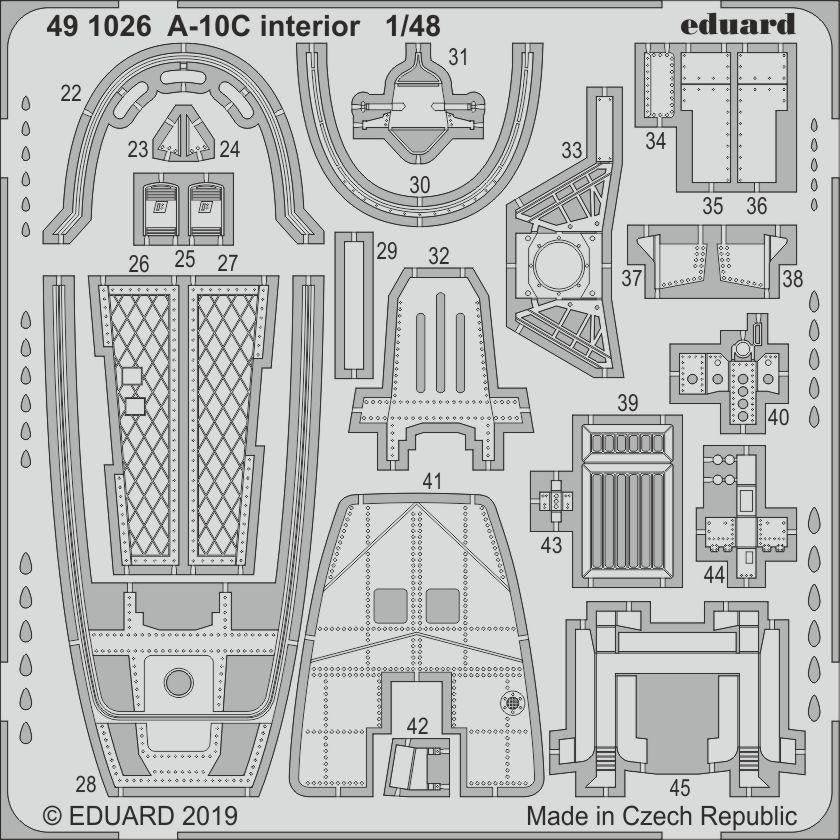 Eduard 491026 A-10C interior 1/48 ITALERI – Bild 2