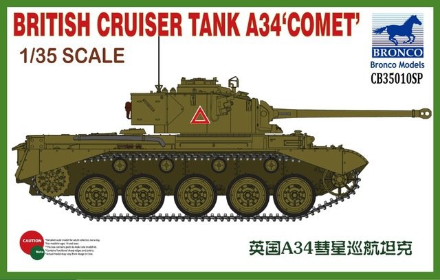 Bronco CB35010SP British Cruiser Tank A34 Comet 1/35