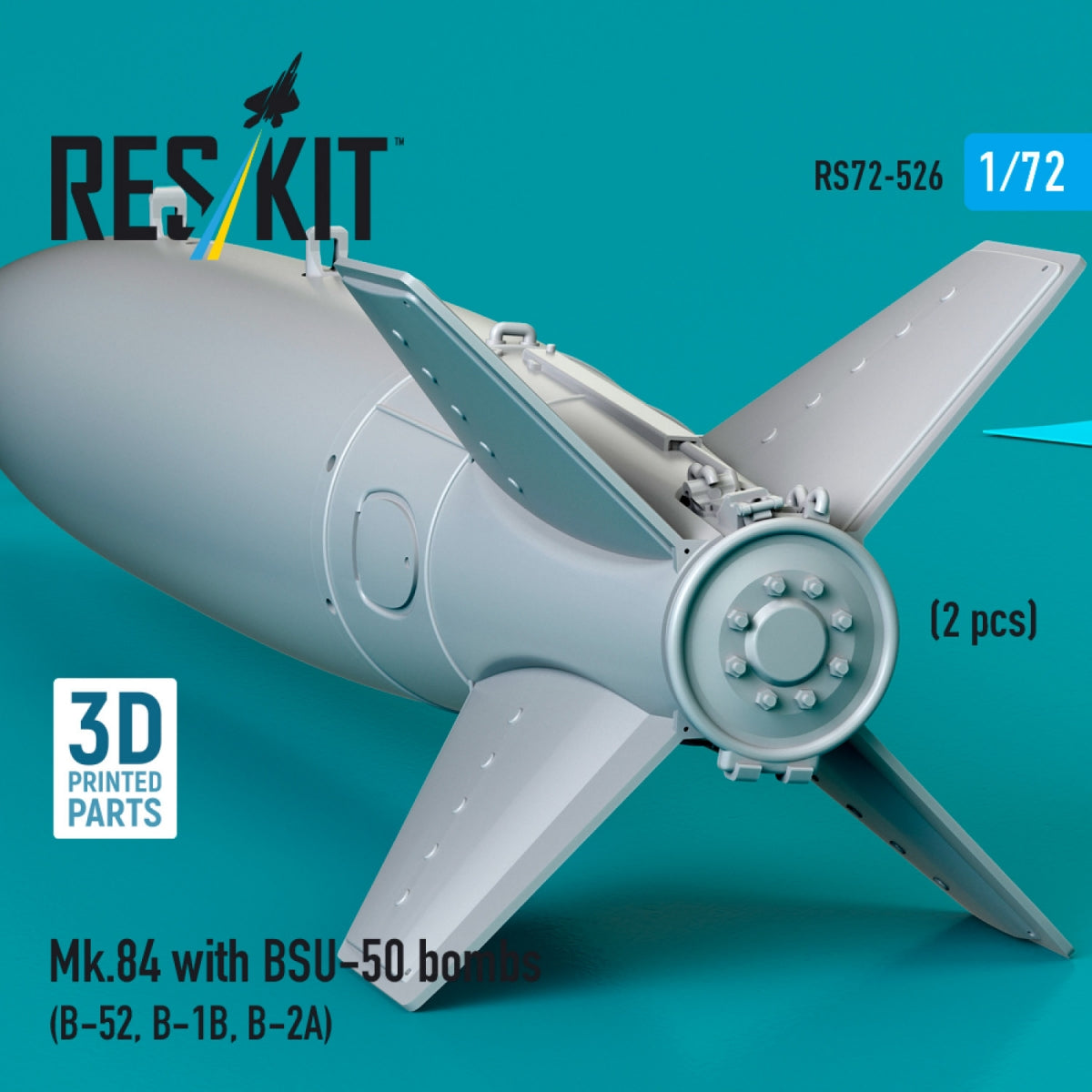 RESKIT RS72-0526 Mk.84 with BSU-50 bombs (2 pcs) (3D Printed) 1/72 – imagen 3