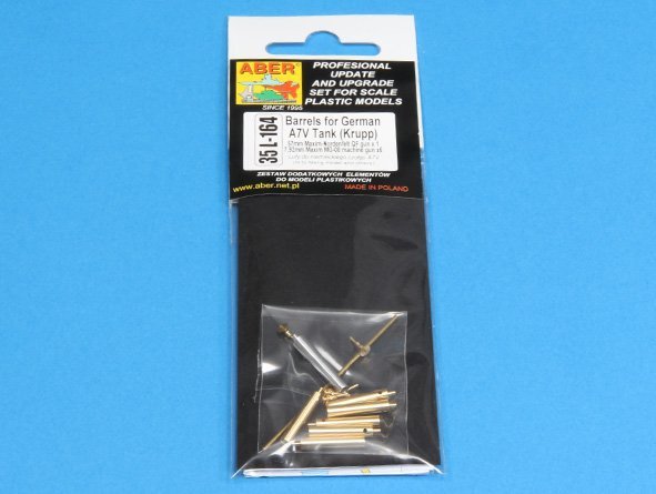 Canons Aber 35L-164 pour char allemand A7V de la Première Guerre mondiale (1/35) – image 9