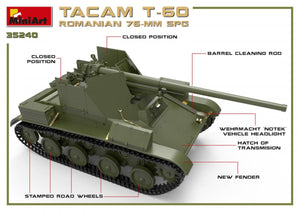 MiniArt 35240 ROMANIAN 76-mm SPG TACAM T-60 INTERIOR KIT 1/35 – immagine 10