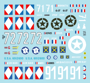 Star Decals 35-C1204 French M3A1 White Scout Car 1/35 – Bild 2