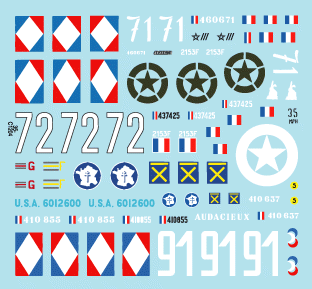 Star Decals 35-C1204 French M3A1 White Scout Car 1/35 – Bild 2
