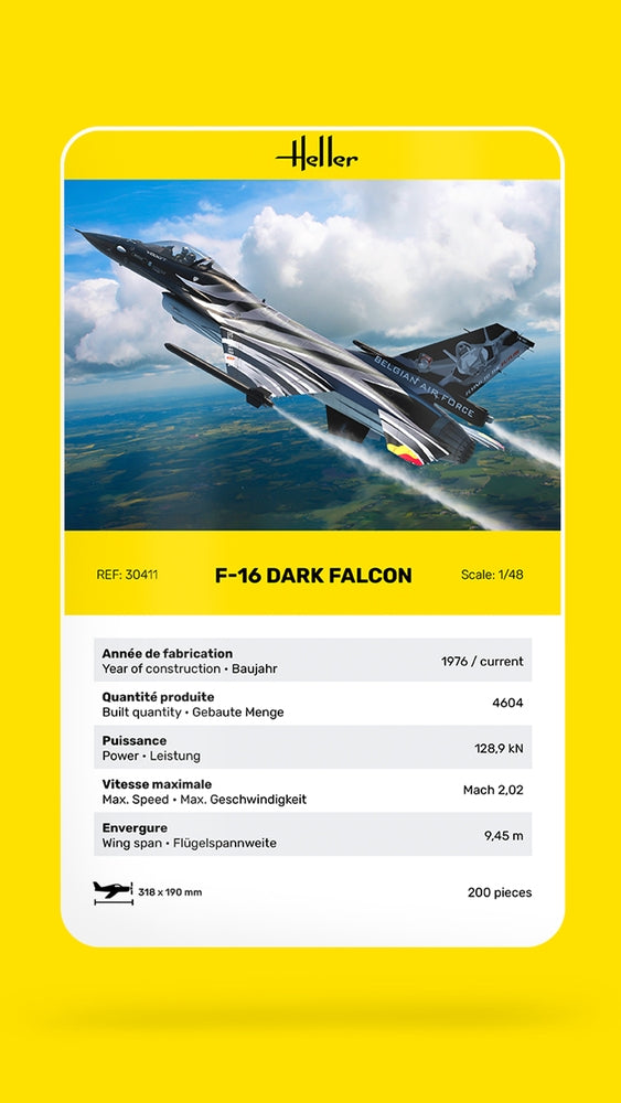 Heller 30411 F-16 Dark Falcon 1/48 – image 5
