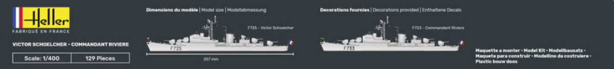Heller 81015 Victor Schoelcher - Commandant Riviere 1/400 – immagine 3