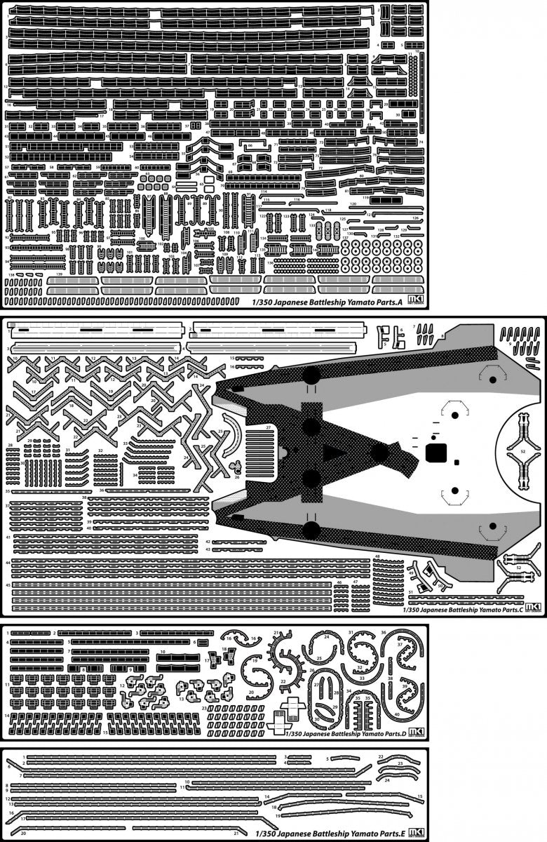 MK1 Design MD-35024 New Yamato Super Detail 1/350 – immagine 2